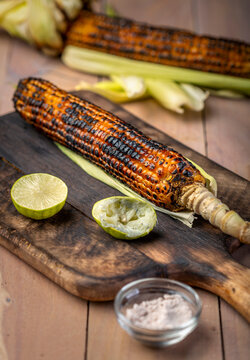 grilled sweet corn with lime and salt