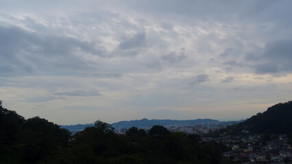 The cloudy sky to enjoy in nature