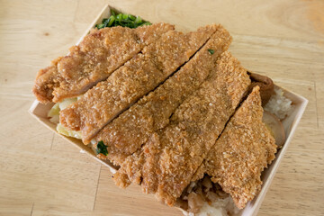 fried pork chop lunch box