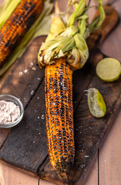 grilled sweet corn with lime and salt