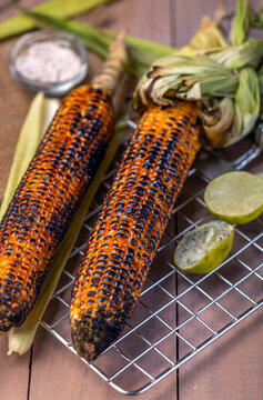 grilled sweet corn with lime and salt