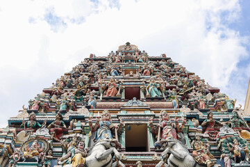 KUALA LUMPUR, MALAYSIA - January  2020: Sri Maha Mariamman Temple
