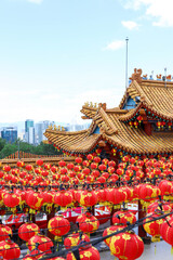 Kuala Lumpur, Malaysia - January 19 2020:  Thean Hou Temple