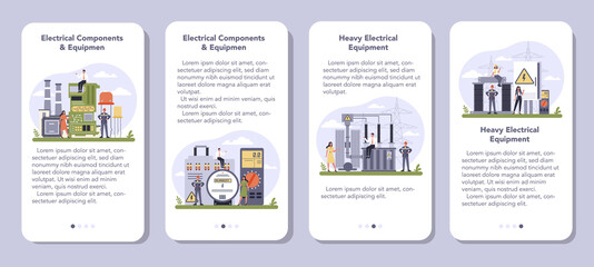 Electrical components and equipment industry mobile application banner