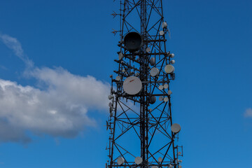 A 5G telecoms tower