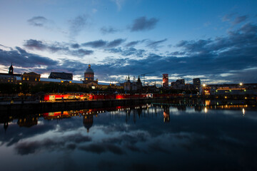 Old port of Montreal at dawn