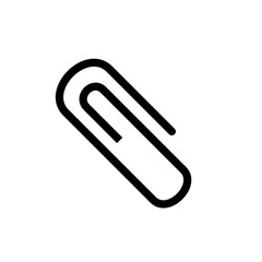 Obraz premium Paper Clip Icon Vector Illustration