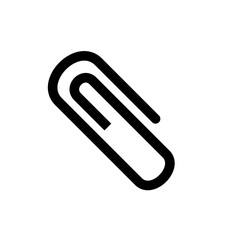 Obraz premium Paper Clip Icon Vector Illustration