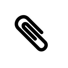Obraz premium Paper Clip Icon Vector Illustration