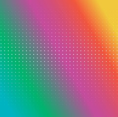 rainbow background with white dots
