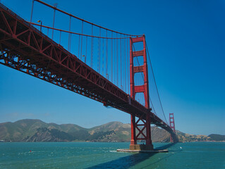 Beeindruckende Golden Gate Bridge in San Francisco