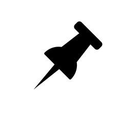 Paper Pin Icon Vector Illustration Design