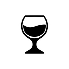 wine glass icon vector