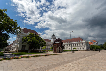 Fototapeta na wymiar Karoly Eszterhazy University Comenius Campus in Sarospatak