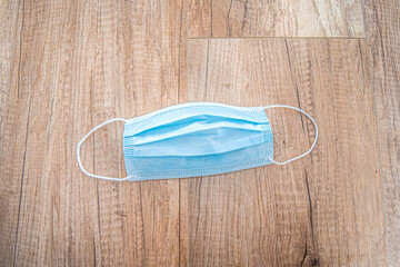 protection mask in blue