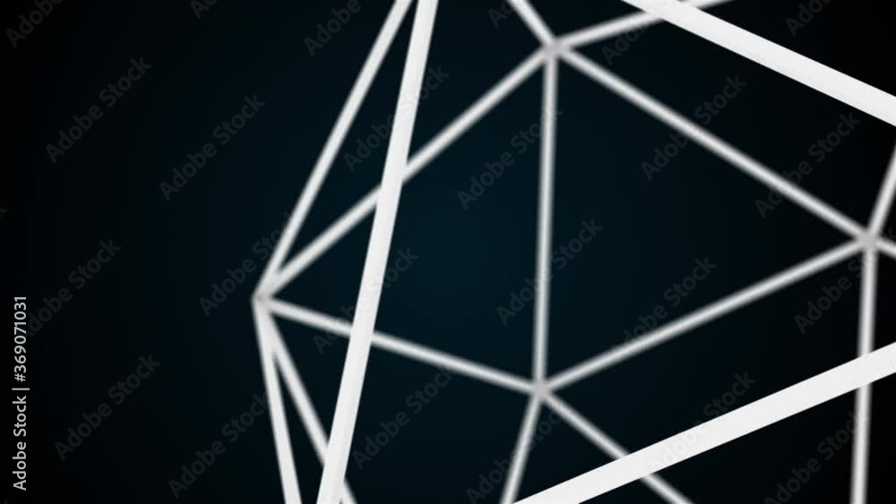 Aufkleber proportional polyhedron from lattice structure, 3d rendering geometric shape. computer generated the