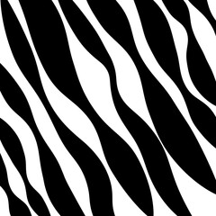 zebra-like black and white stripes element design