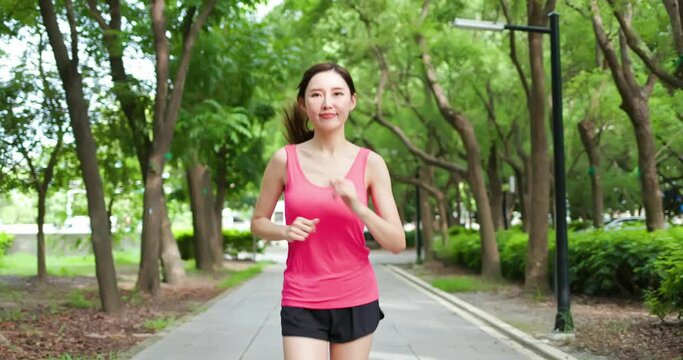 sport woman running