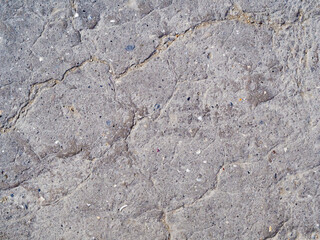 Damaged insulation roof. Texture of damaged old bitumen with craks