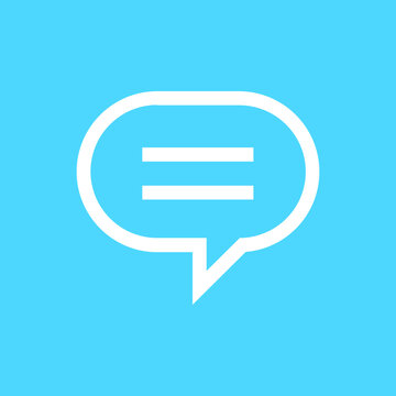 Illustration and icon web chat ballom