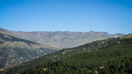 Naklejka na ściany i meble Sierra Nevada is a mountain range in the region of Andalucia in Spain.