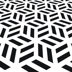 White background with complex black elements that make up the grid.Vector illustration.