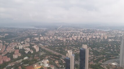 aerial view of the city