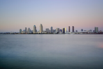 Fototapeta premium San Diego Sunset Skyline