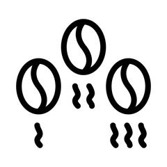coffee beans washing icon vector. coffee beans washing sign. isolated contour symbol illustration