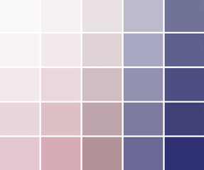 Abstract square pattern, color combination texture. Shades, tones and nuances, gradient scheme. Pastel light pink violet beige grey and dark muted brown blue purple colors for background and printing.