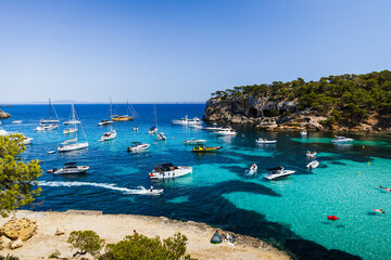 Fototapeta na wymiar Mallorca Holidays 2020 blue Cala del Mago