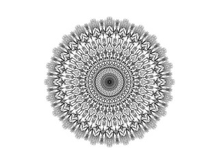 Flower Mandala. Printable package decorative elements. Oriental, mystic, alchemy pattern