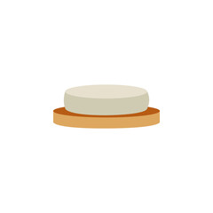 mascarpone cheese colored icon. Signs and symbols can be used for web, logo, mobile app, UI, UX