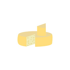 swiss cheese colored icon. Signs and symbols can be used for web, logo, mobile app, UI, UX