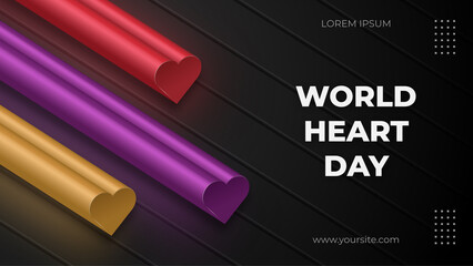World heart day background