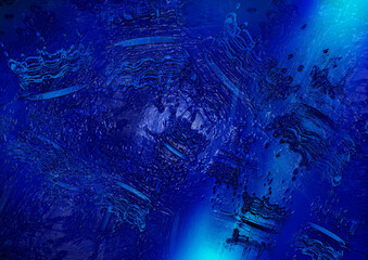 Abstract blue background, with dynamic shape artistic design