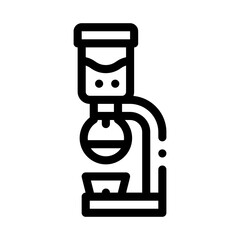 coffee machine device icon vector. coffee machine device sign. isolated contour symbol illustration