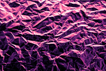 Obraz premium Shiny purple foil texture background, violet aluminium 