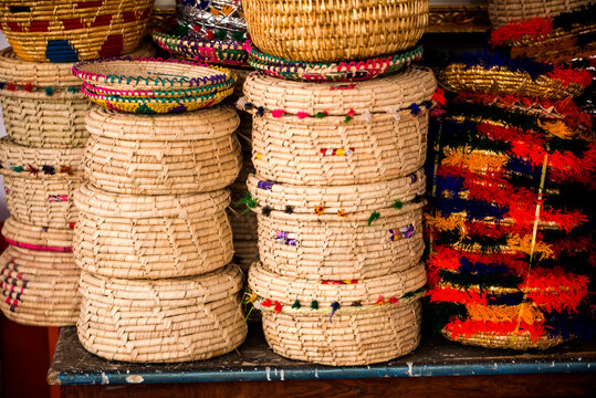 Handicrafts made with Date Palm tree leaves