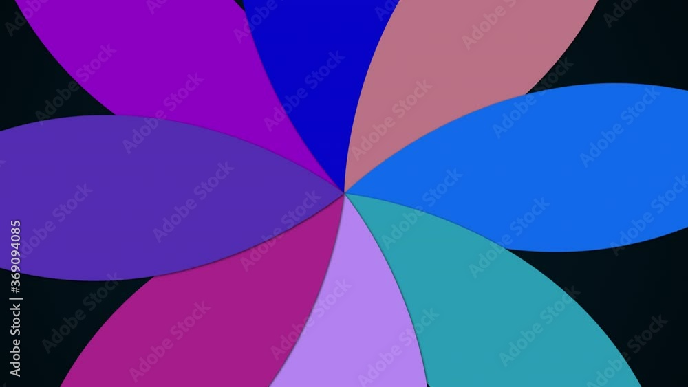 Poster computer generated modern background from flower with petals. colorful pattern, 3d rendering