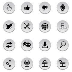 Vector set of communication icons.