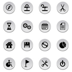 Vector set of web icons.