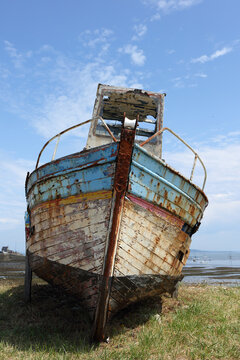Boat cemetery in Bretagne