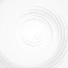 White gray circles abstract background.3D illustration with paper cut style.