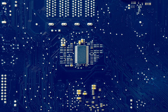 Blue Printed Circuit Board Background