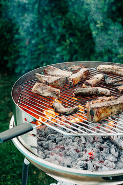 Grilling on a barbeque