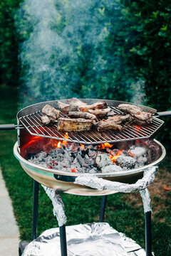Grilling on a barbeque