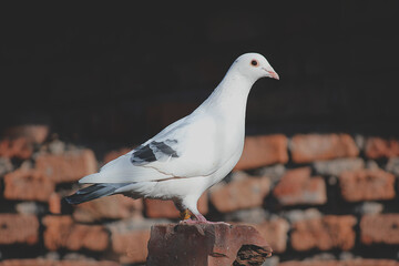 White Pigeon Dove standing 