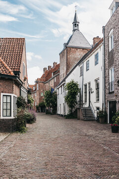 A beautiful little old street in the city of Amersfoort in the Netherlands