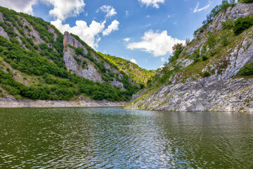 Uvac river canyon meanders in southwest Serbia.
